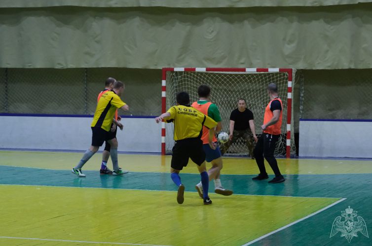 В Управлении Росгвардии по Смоленской области прошел чемпионат по мини-футболу среди сотрудников и военнослужащих