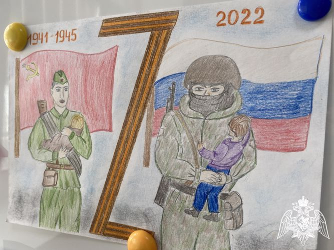 В территориальном Управлении Росгвардии подвели итоги конкурса детского рисунка