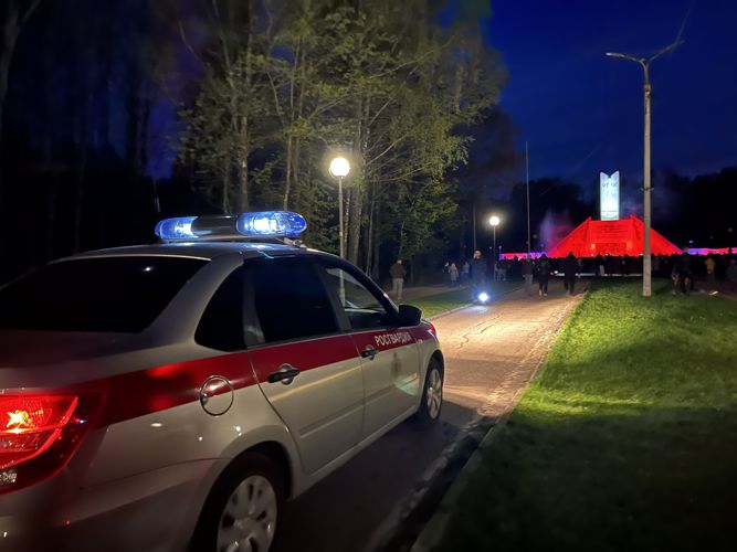 В Смоленске росгвардейцы поддержали патриотическую акцию
