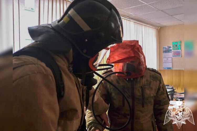 В Управлении Росгвардии по Смоленской области  состоялась противопожарная тренировка