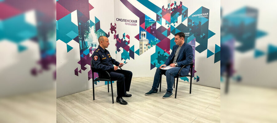 Заместитель начальника Управления Росгвардии по Смоленской области стал гостем телепередачи «Смоленская площадь» (видео)