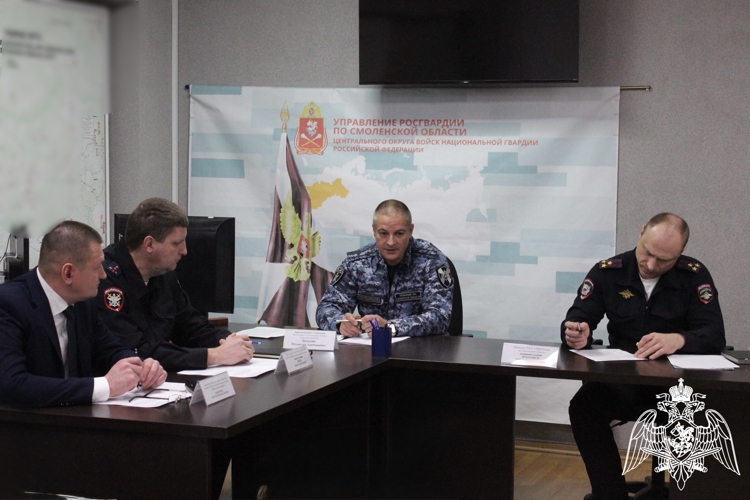 В Управлении Росгвардии по Смоленской области состоялось заседание оперативного штаба 