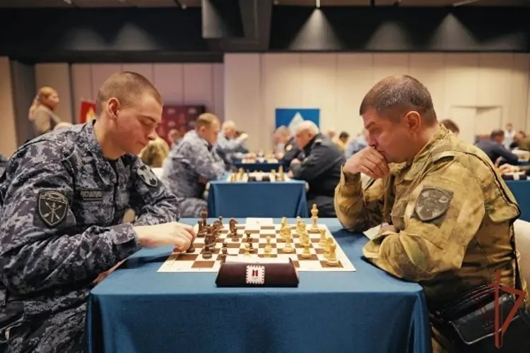 Команда областного Управления Росгвардии заняла первое место в чемпионате Центрального округа по шахматам