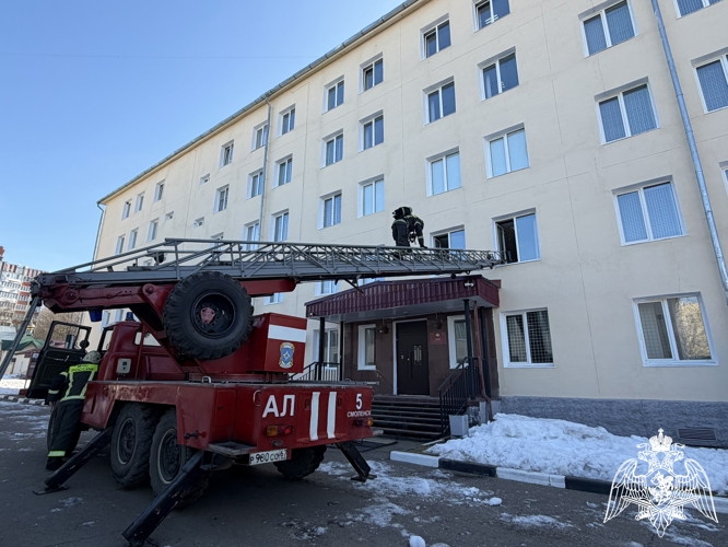 В Смоленской области прошли учения по эвакуации и тушению пожара