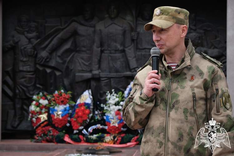 Представитель Росгвардии приветствовал участников регионального слета