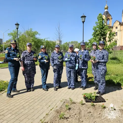 Росгвардейцы поучаствовали в акции «Цветущий атомград»
