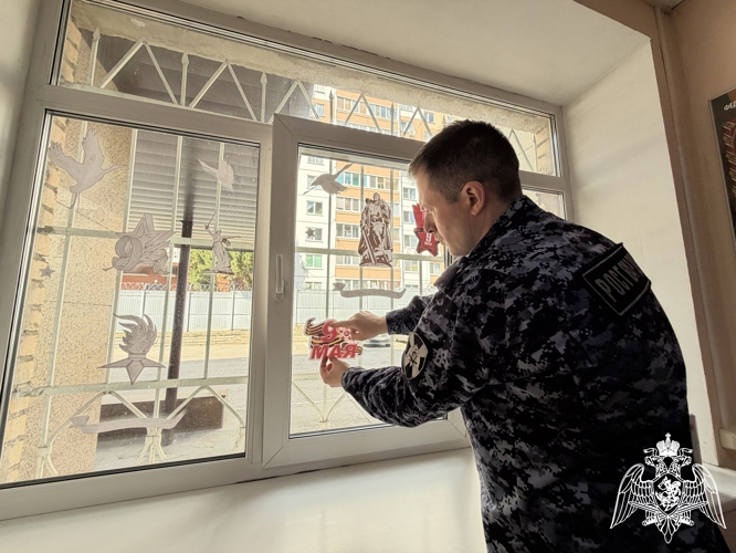 Росгвардейцы присоединились к всероссийским акциям ко Дню Победы в Смоленской области